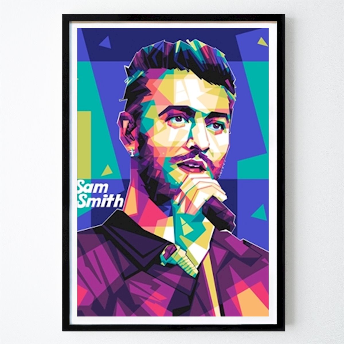 Szabadidő Poszter: Sam Smith pop Ibrahim art által