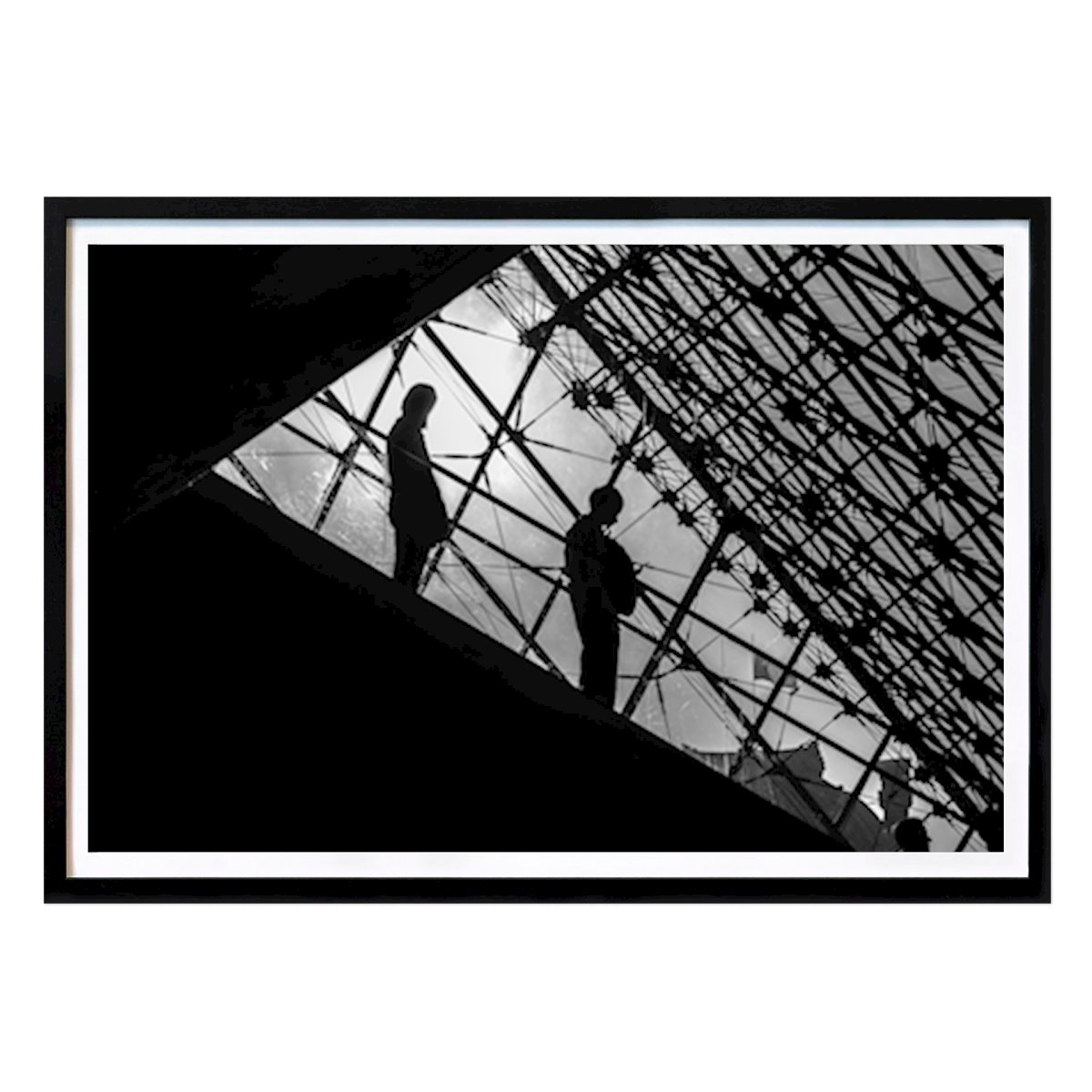 Places & Cities Poster: Visitors at the Louvre by Timo Peter Grönlund