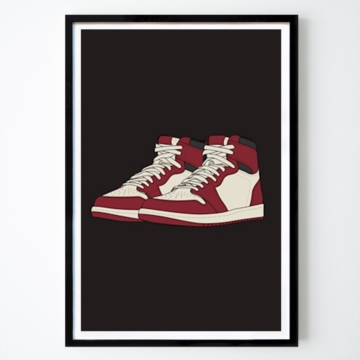 Basket Poster: Nike Air Jordan Red 2 av Sneakers Head
