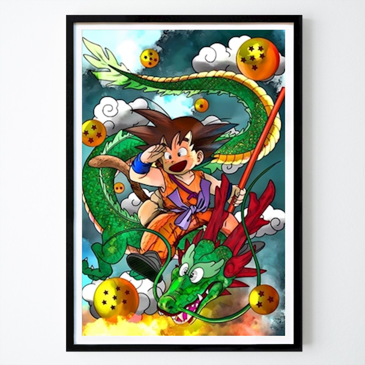 Villes & Pays Affiche: Goku Dragon volant par The Ins Design