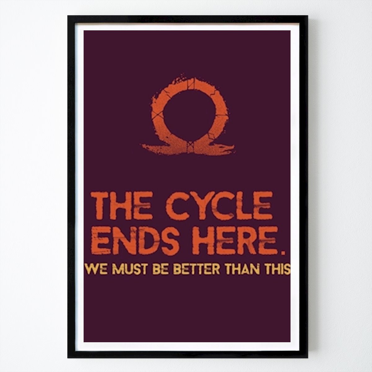 Sprüche Poster: Gaming Quote god of war von Ota Studios