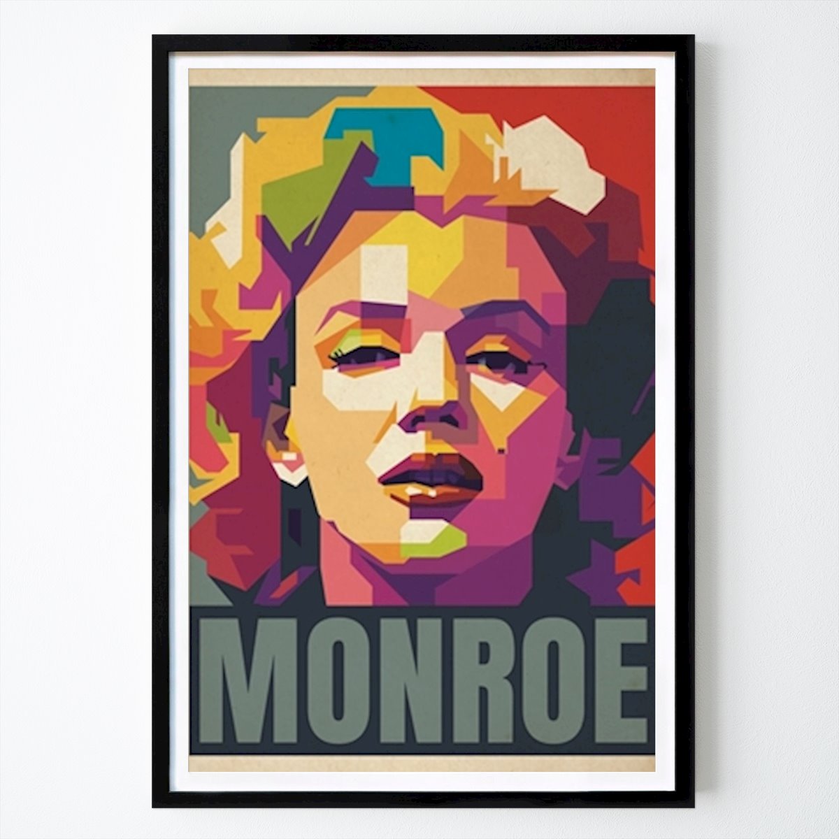 Pop Art Póster: Marilyn Monroe Retro Pop Art de Adam Khabibi