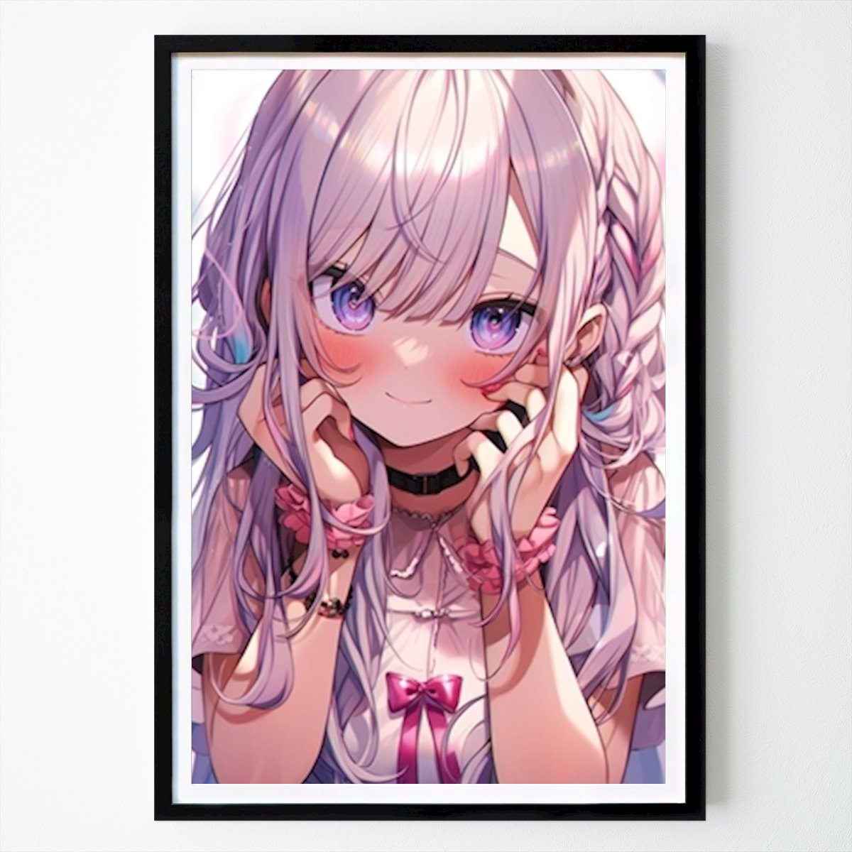 Botaniske Plakat: Søt anime jente av Anime Sekai