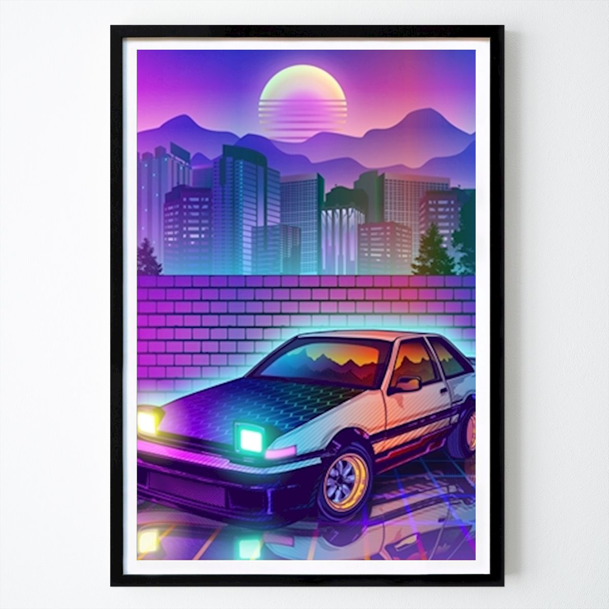 Ocio Póster: Toyota AE86 Neon City de Ilham Purnama