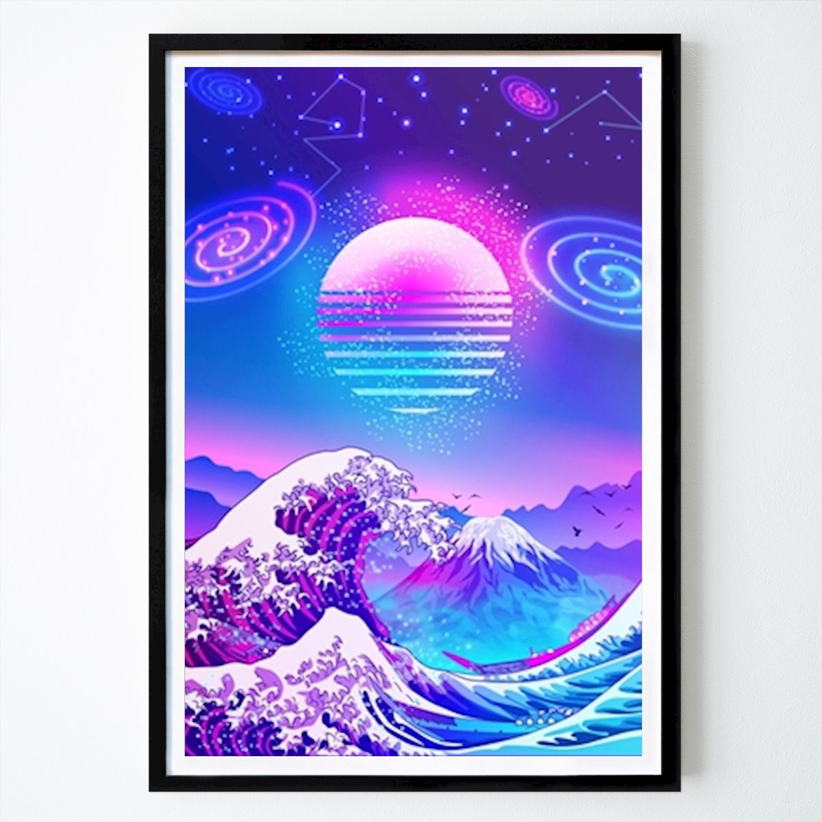 Natur Plakat: GREAT WAVE off KANAGAWA GALAXY av Ilham Purnama