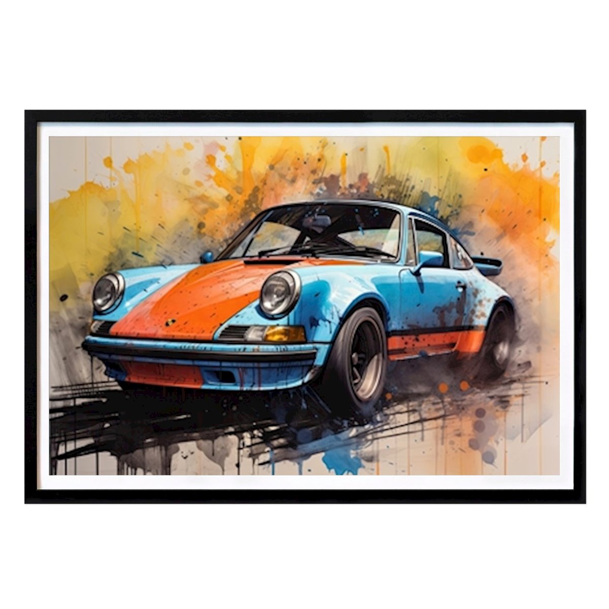 Auto Poster: Porsche 911 Classic Gulf von Remigius Wloczkowski