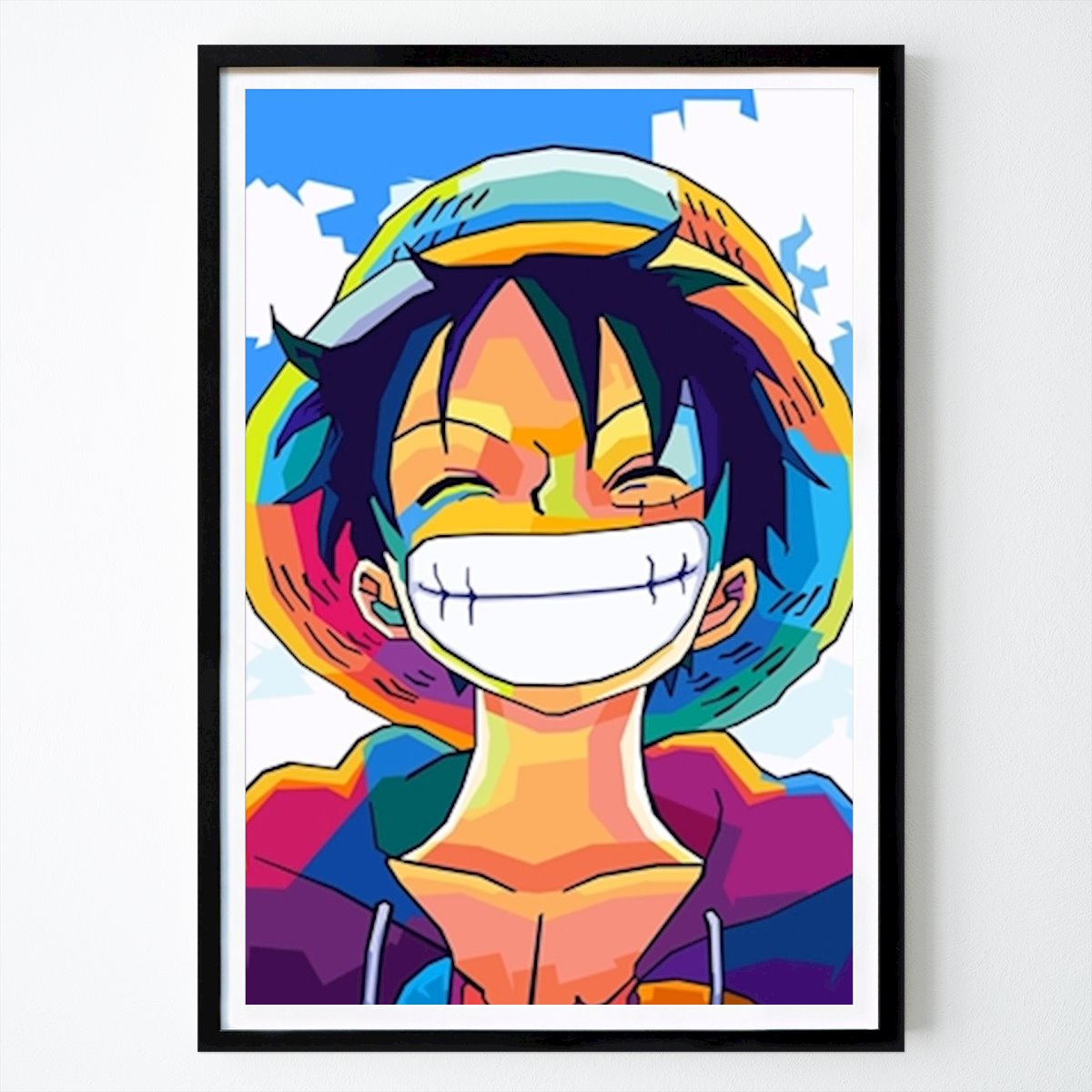 Pop Art Poster: Monkey D Ruffy Wpap Pop Art von Val houth