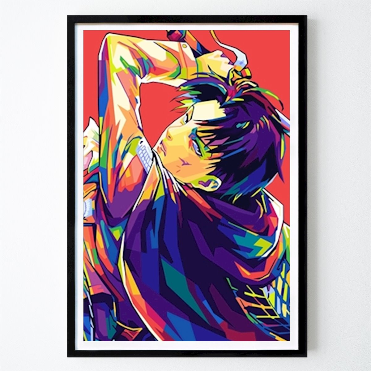 Pop Art Plagát: Levi Ackerman Wpap Pop Art od Val houth