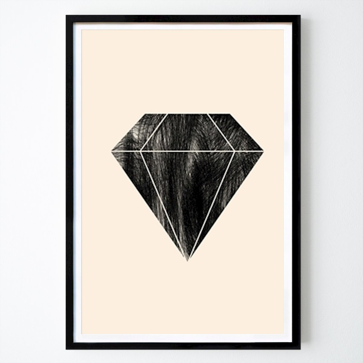 Mens & Portret Poster: Zwarte Diamant van Peter Dovrén