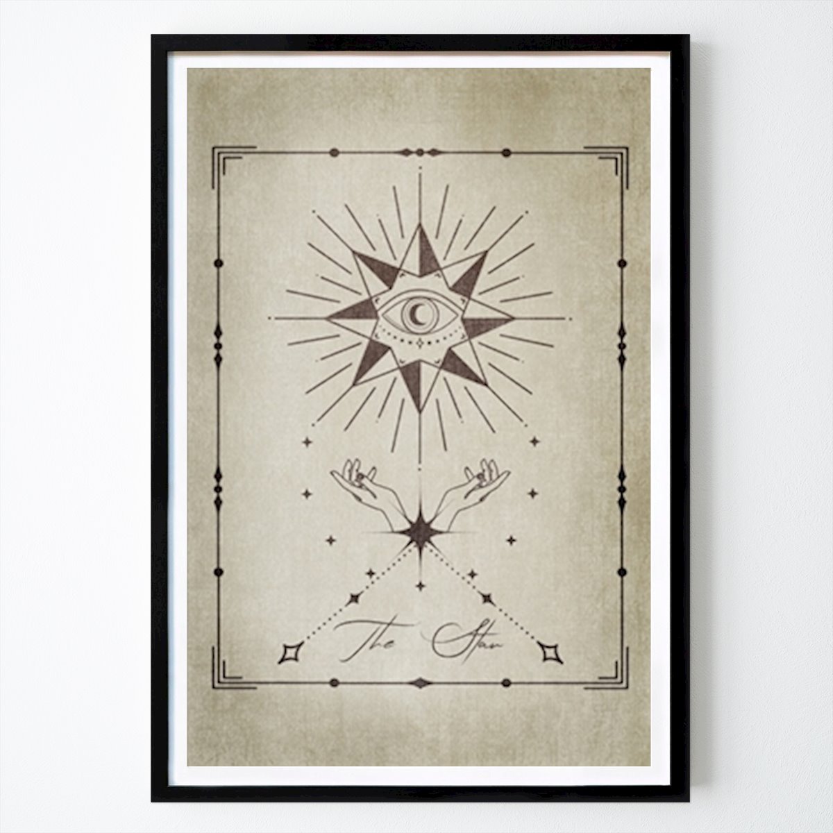 Retro & Vintage Plakat: Vintage Star Tarot Kort av Ema Paraschiv