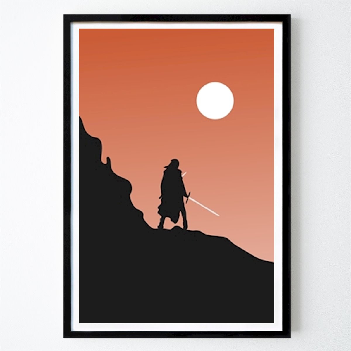 Príroda Plagát: Minimalistická krajina Star Wars od Dian nauva