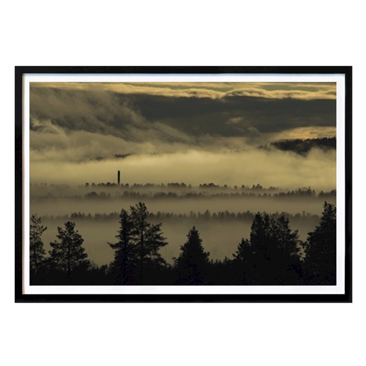 Natura Poster: La nebbia mattutina che si alza. di Jesper Kristensen