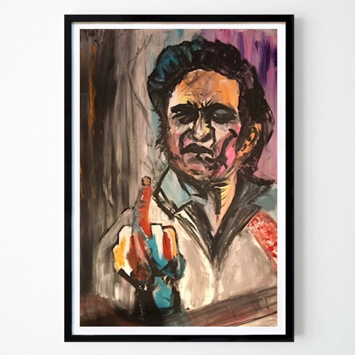 EE.UU. Póster: Johnny Cash de Siw Merethe Fossli