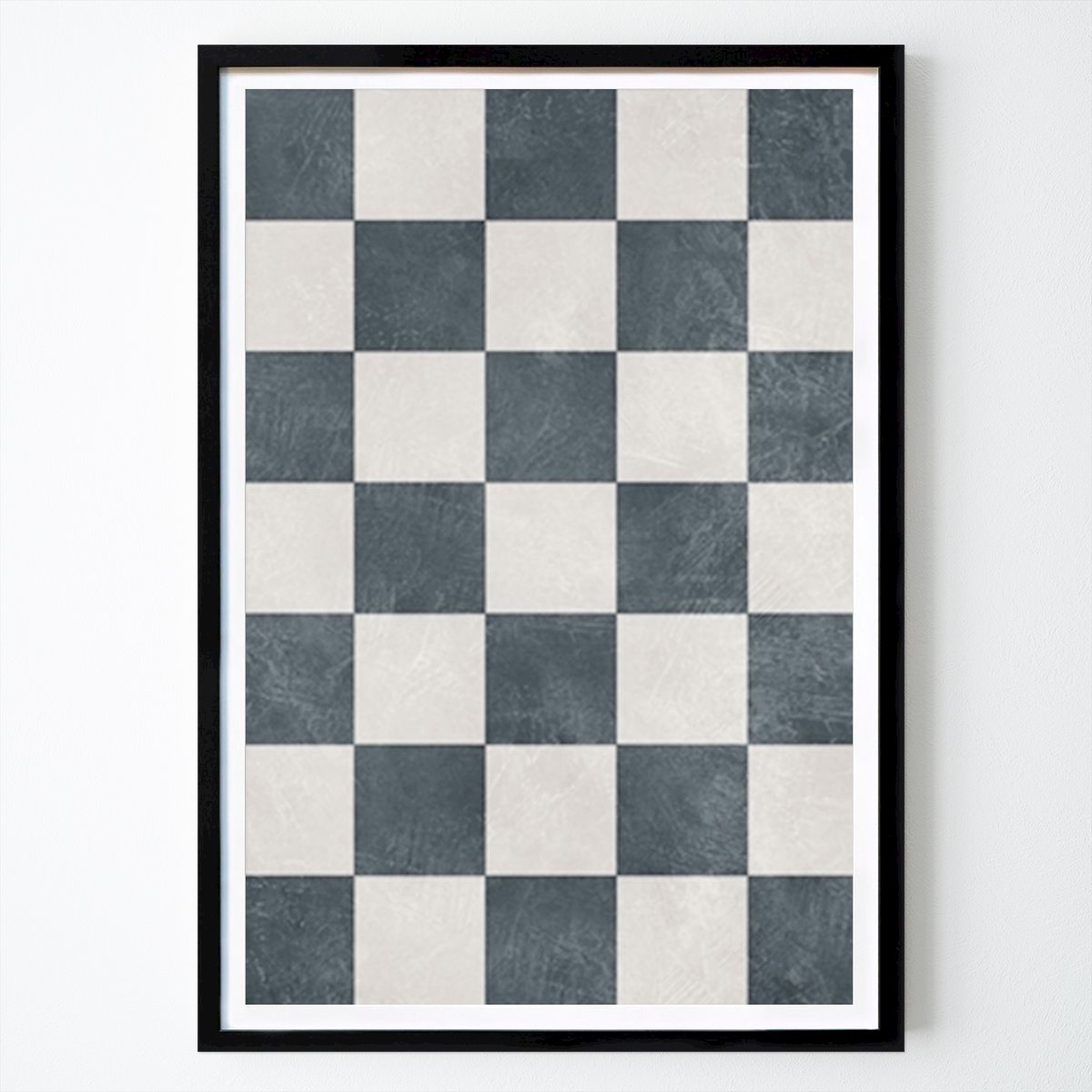 Abstract Poster: Dusty Blue Games by Ema Paraschiv