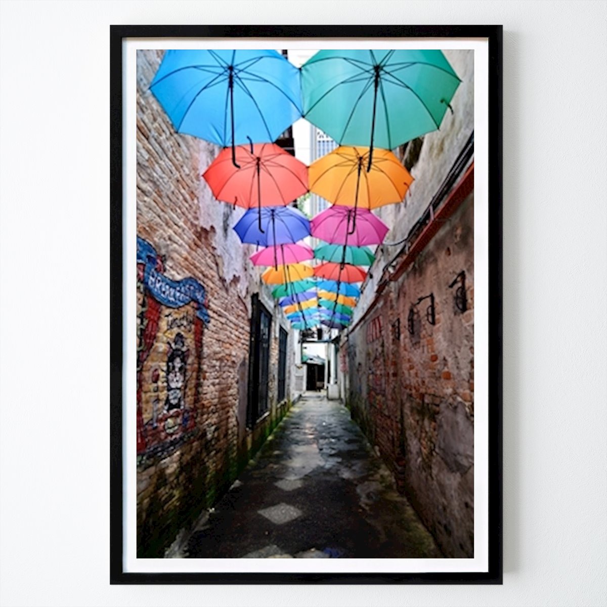 Byer & Steder Plakat: PARAPLYER STREET av Mafalda Henriques
