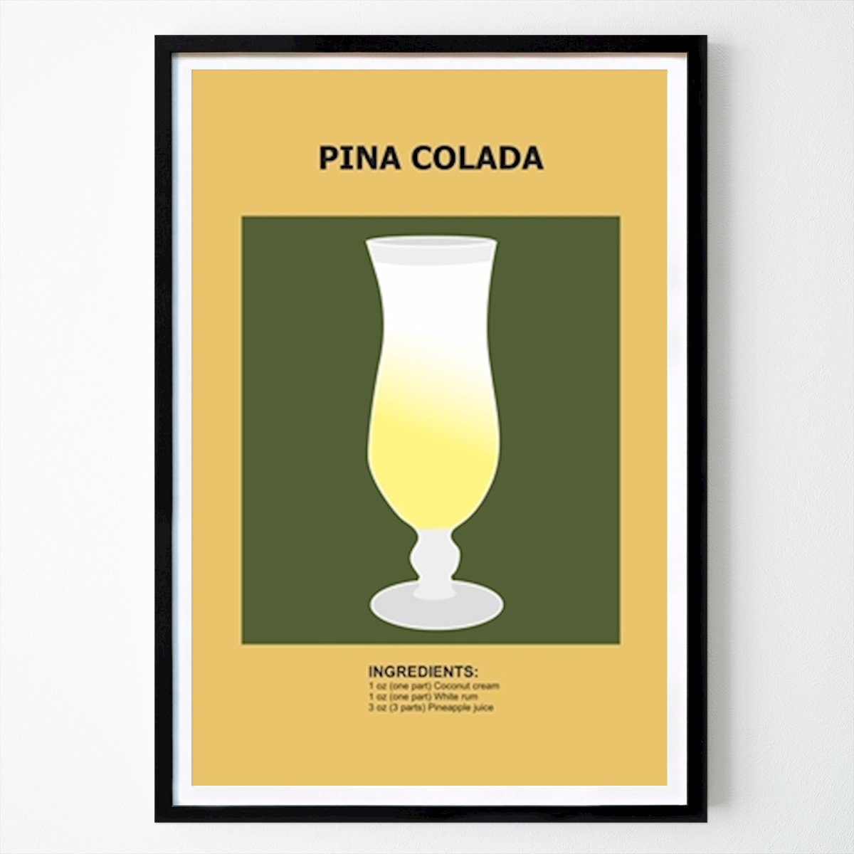Művészet Poszter: Pina colada cocktail Ratna Mutia Dewi által