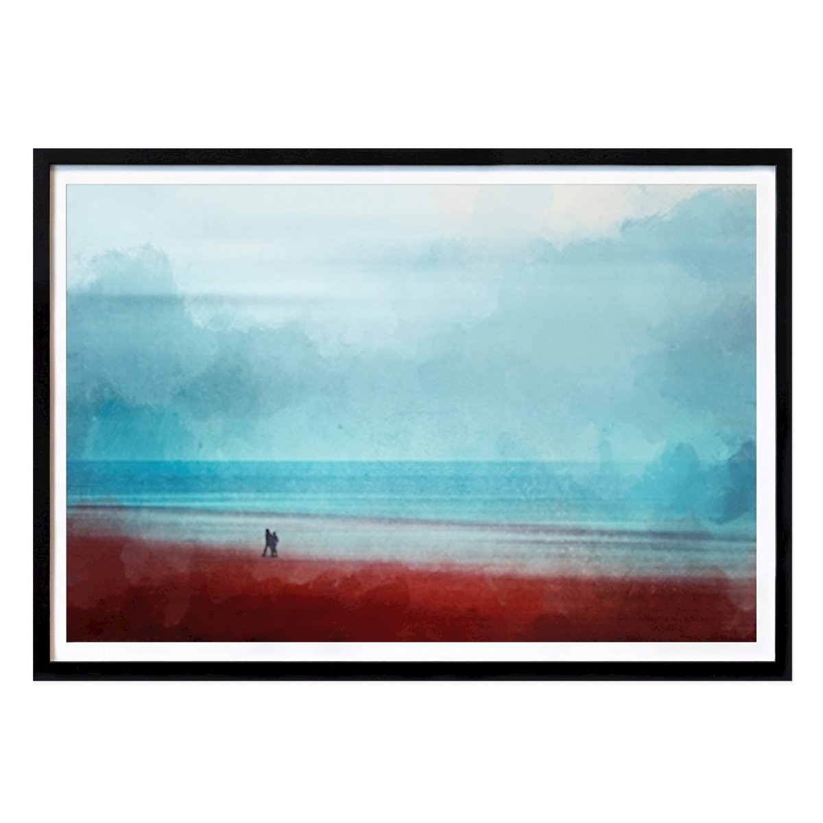 Küchen Poster: Strandwanderung - Fotomalerei von Dirk Wüstenhagen