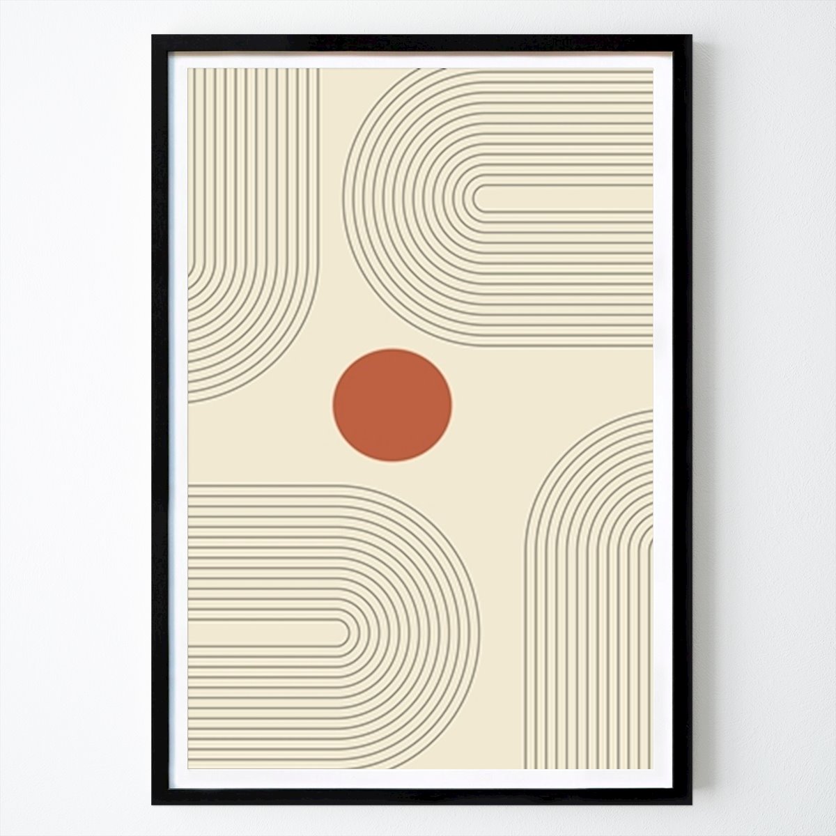 Abstrakt Poster: Minimalist line boho av Ratna Mutia Dewi