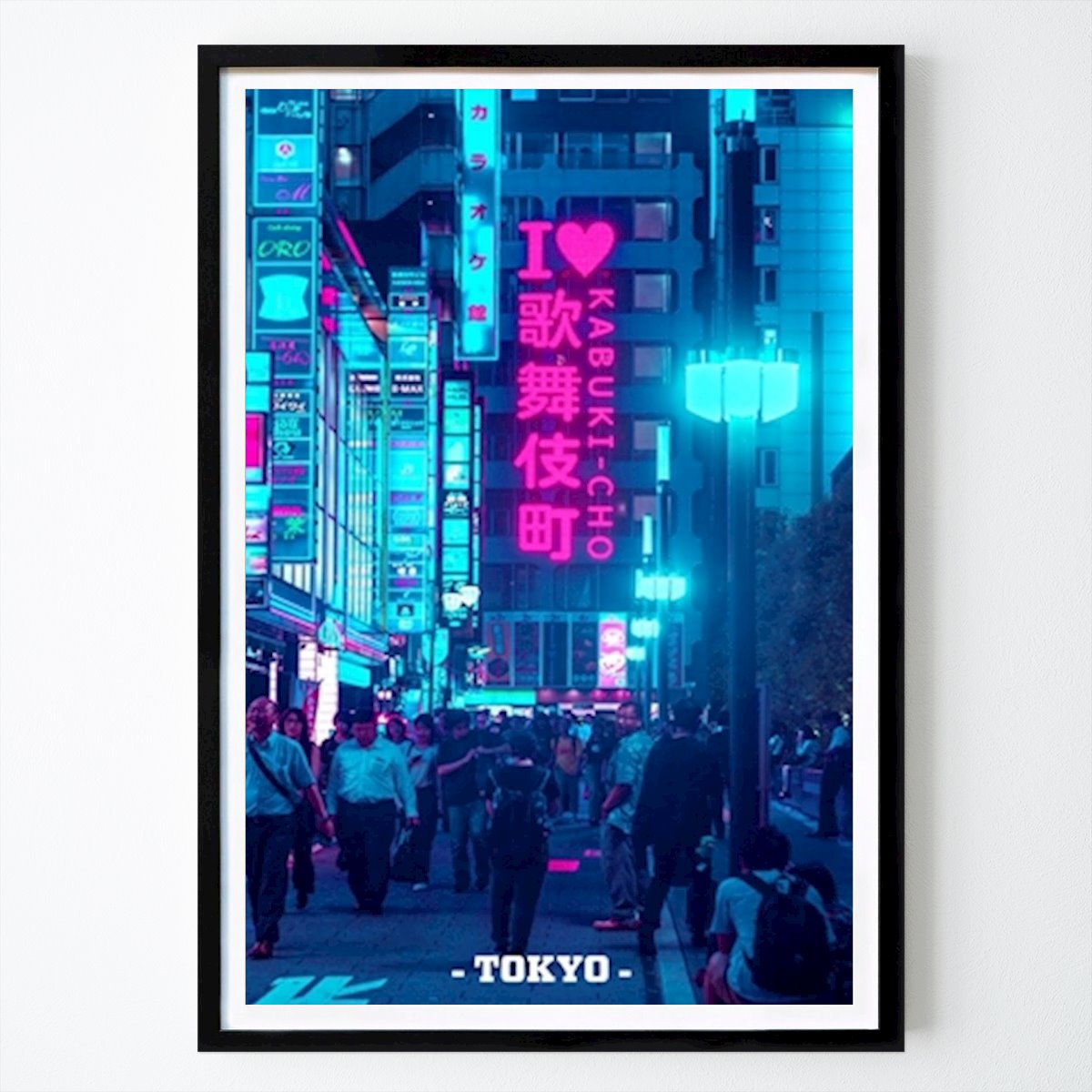 Tokio Poster: Tokyo Nacht Neon van Jeff Creative