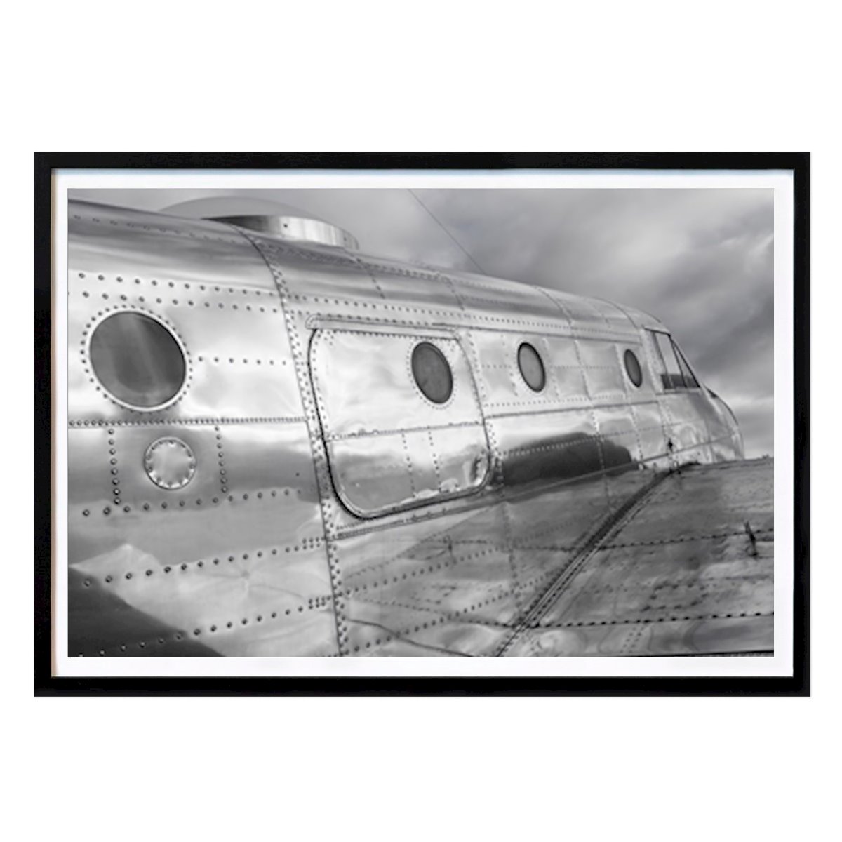 Fekete-fehér Poszter: Classic Airplane Michael Priesch által