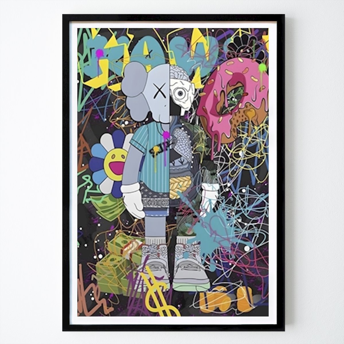 Pop Art Poster: Kaws Overload Pop Art by Travel Skyline