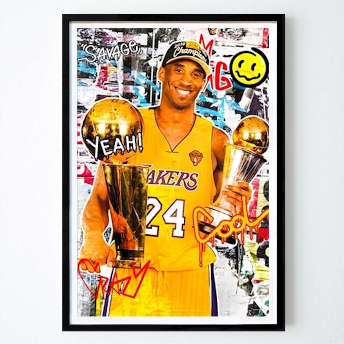 Basketball Poster: Kobe Bryant Trophäe Poster von Mrcus JOJO
