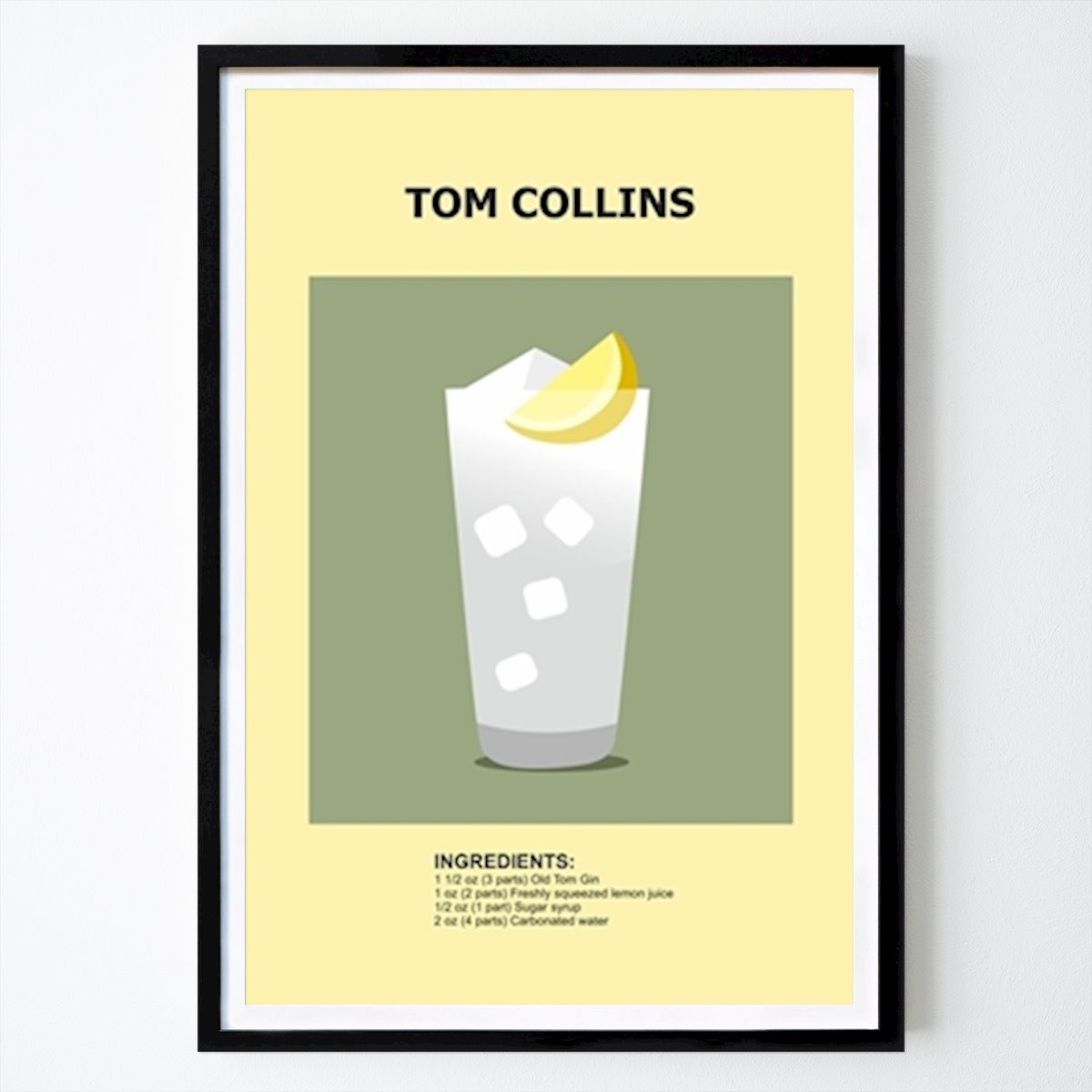 Konstnärlig Poster: Tom collins cocktail av Ratna Mutia Dewi