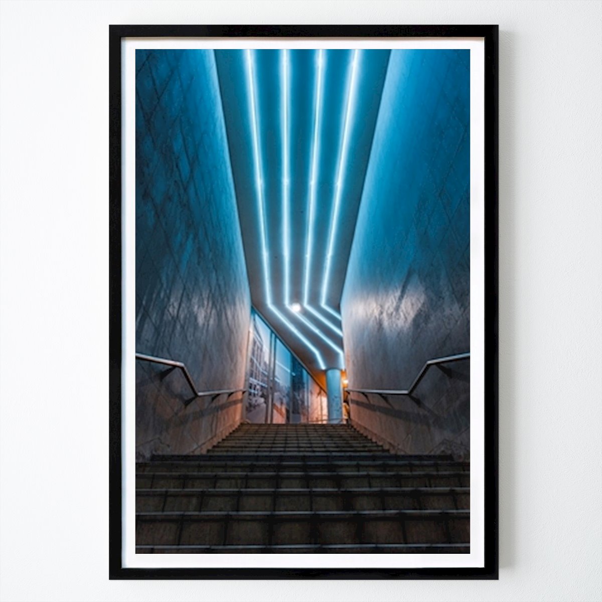 Stockholm Poster: Futuristische Stockholmer Treppen von Tim Löhman