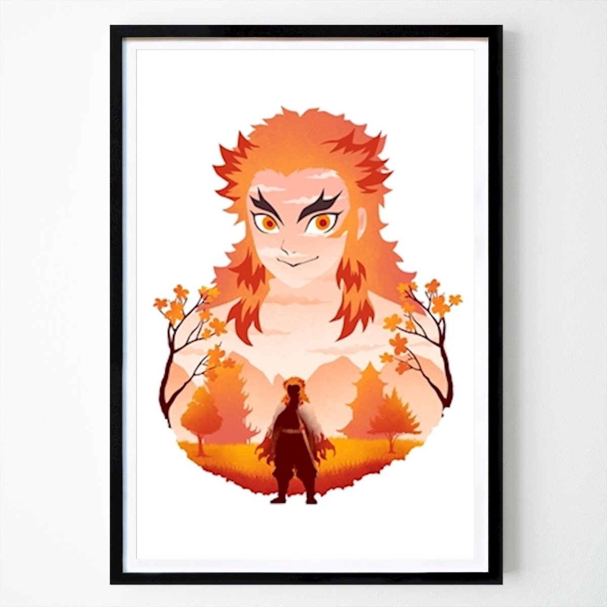 Botanisk Poster: Kyojuro Rengoku av Bee Rose