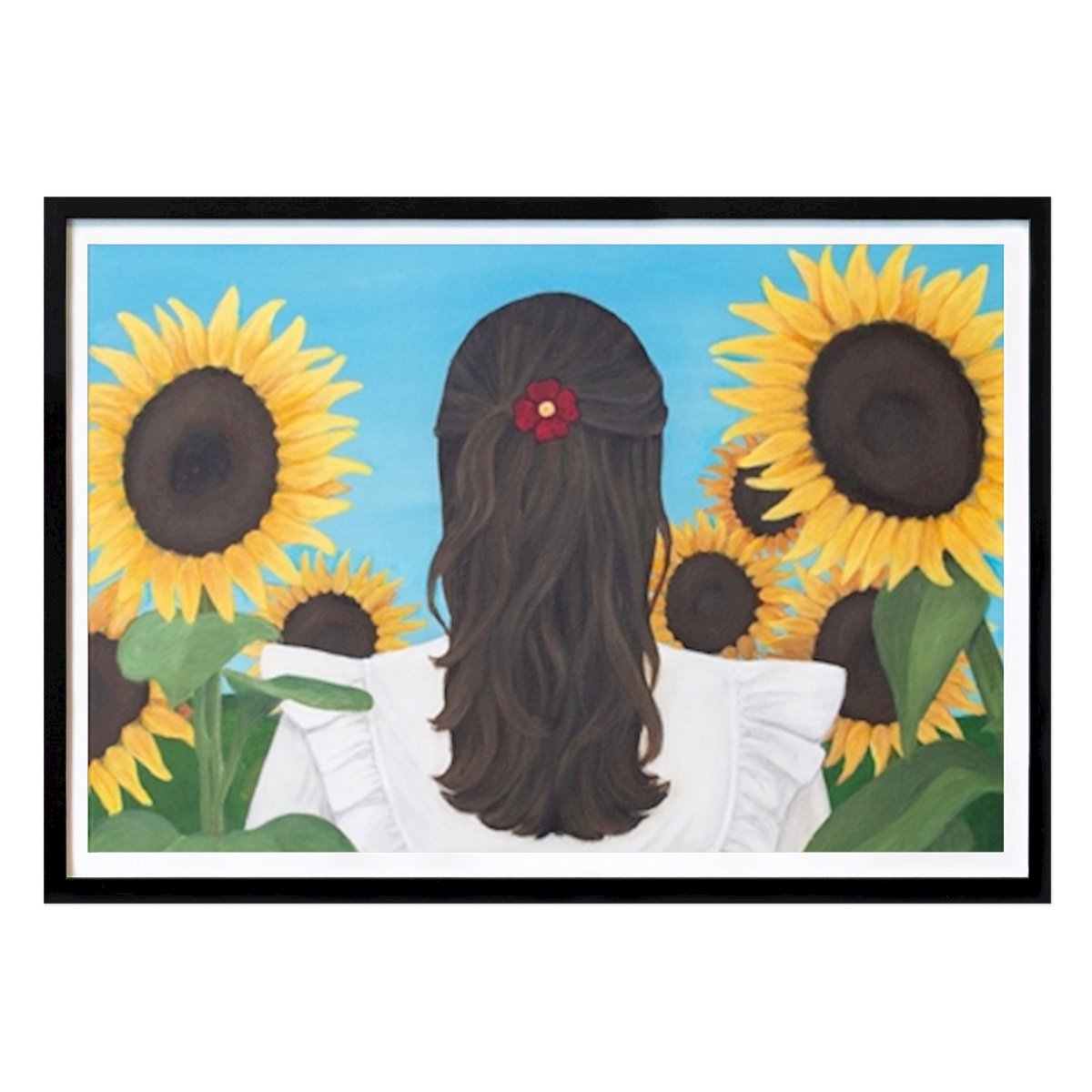 Botanical Poster: Sunflowers by Asato