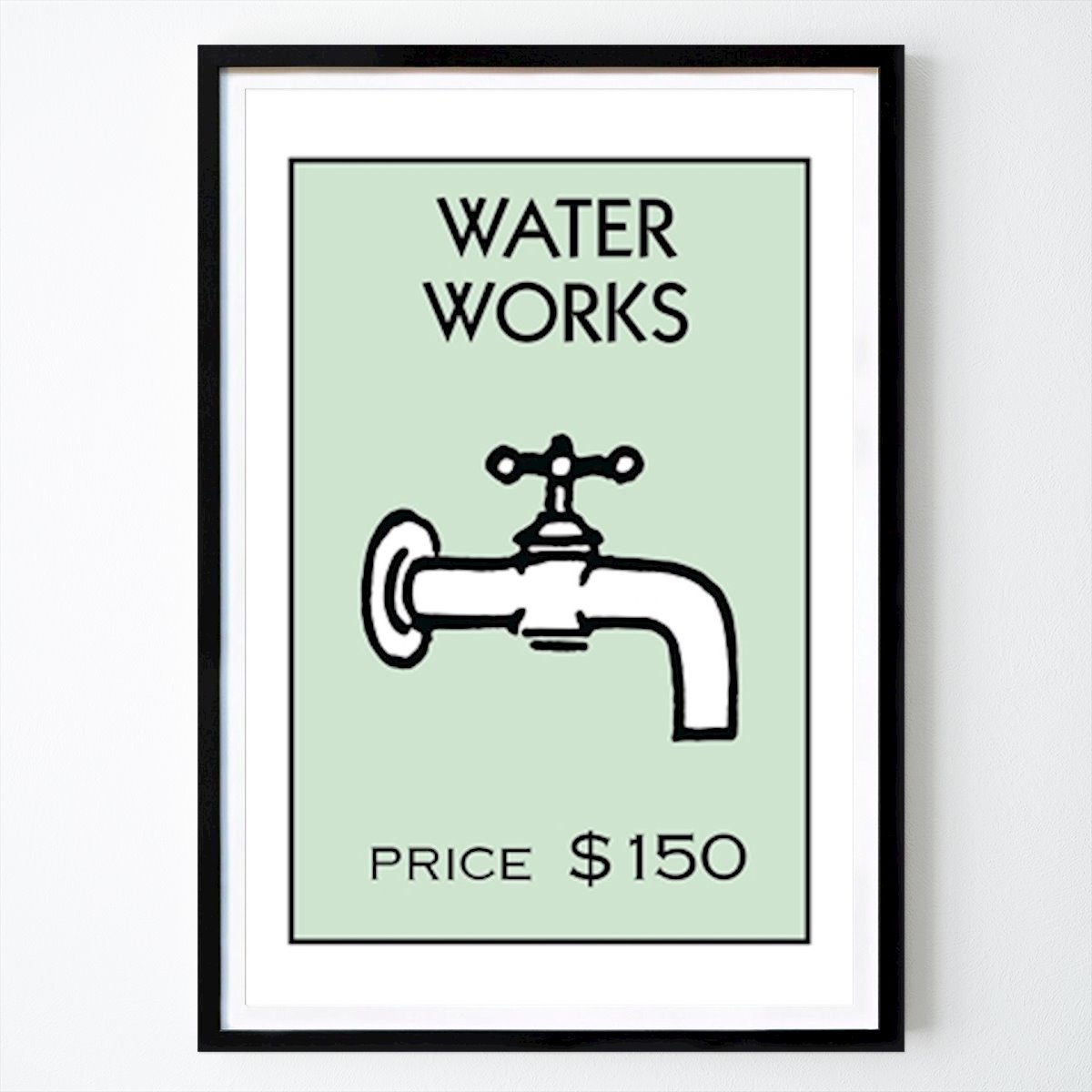 Artistic Poster: Water works - Monopoly by Viktor Håkansson