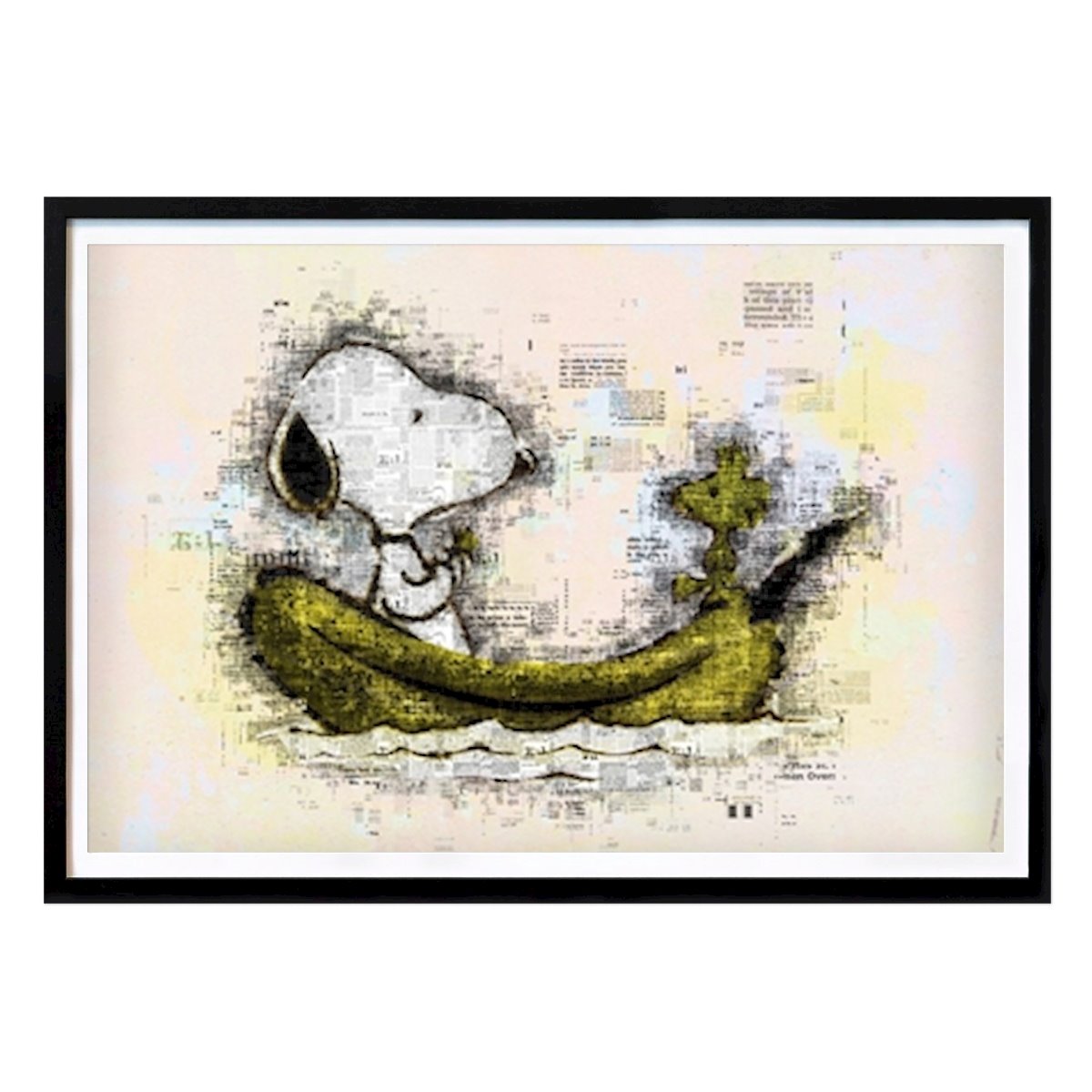 Pop Art Poster: Dogs and Woodstocks Newspaper by MR. FOX