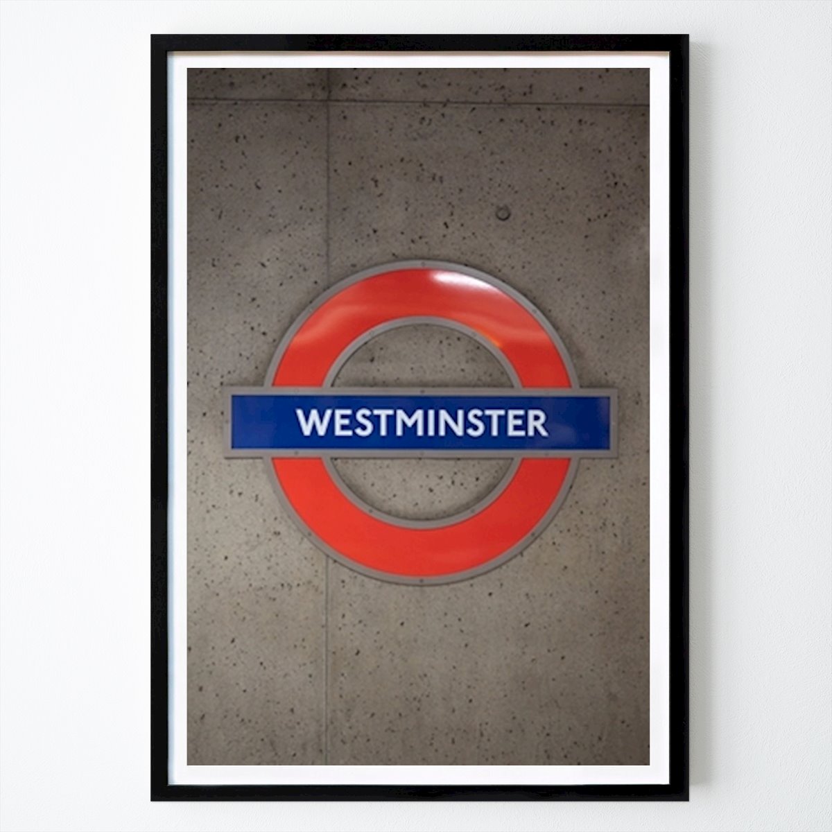 Londres Affiche: Panneau de métro Westminster par Christa Stroo
