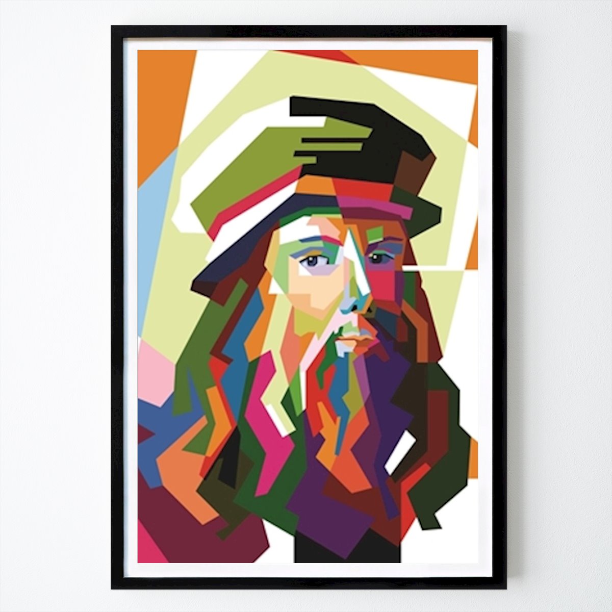Arquitectura & Diseño Póster: Leonardo da Vinci WPAP de Yanis purwantono