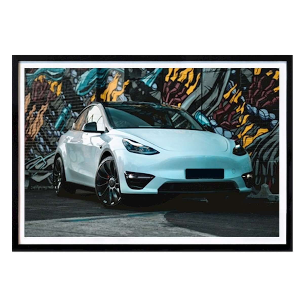 Auto Poster: Tesla Model Y Wall-art von Pontus Jerand Wernhammar