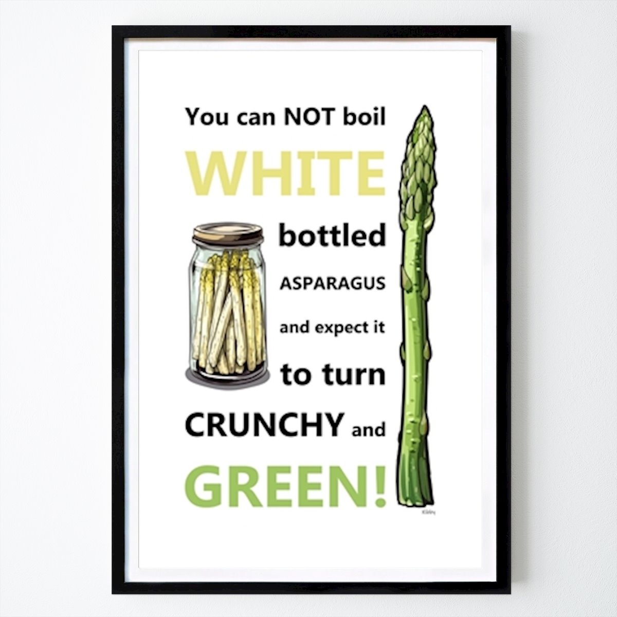 Citation & Text Poster: The Asparagus Disaster by Kibby