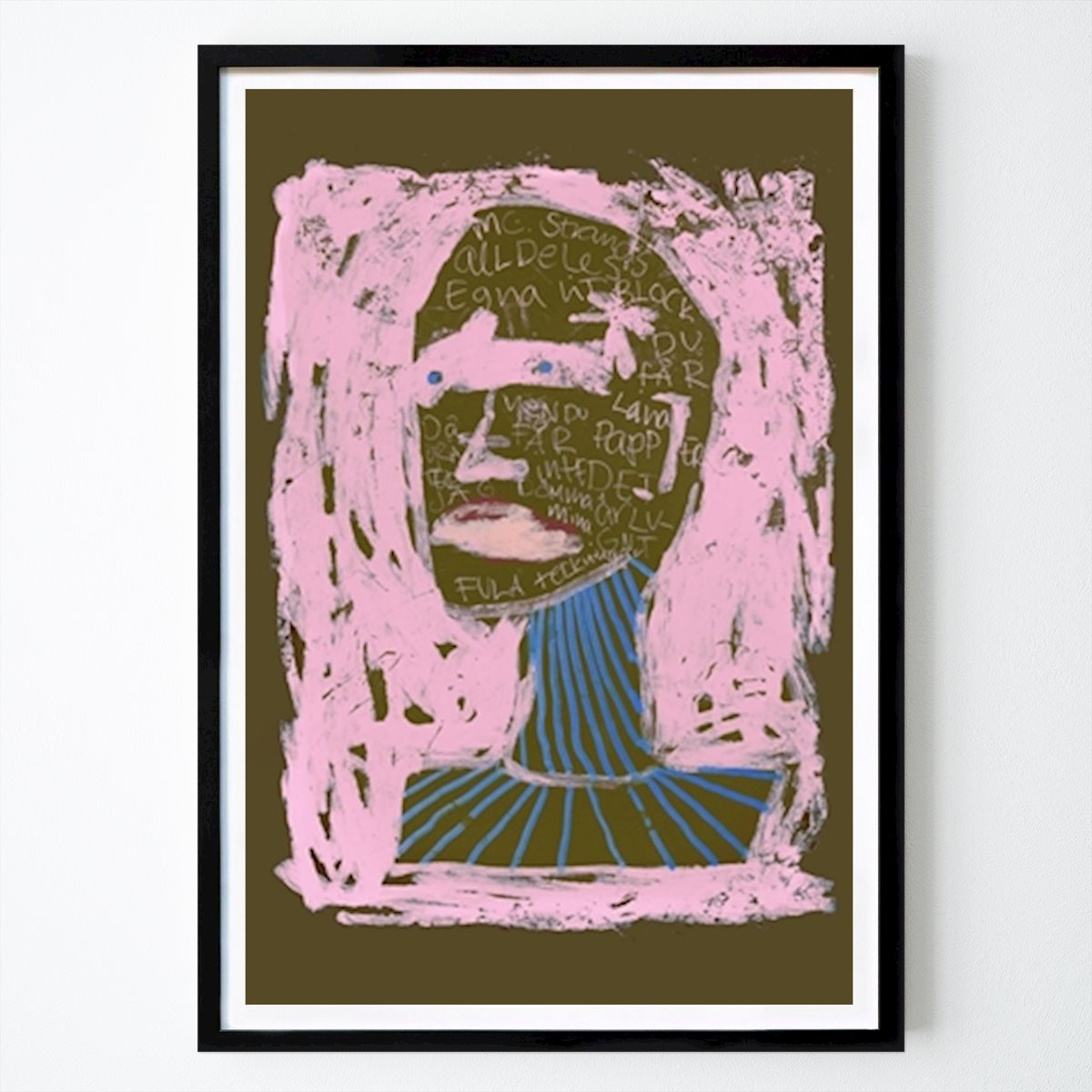 Abstraktes Poster: Hässliche Zeichnungen von Caroline Strand