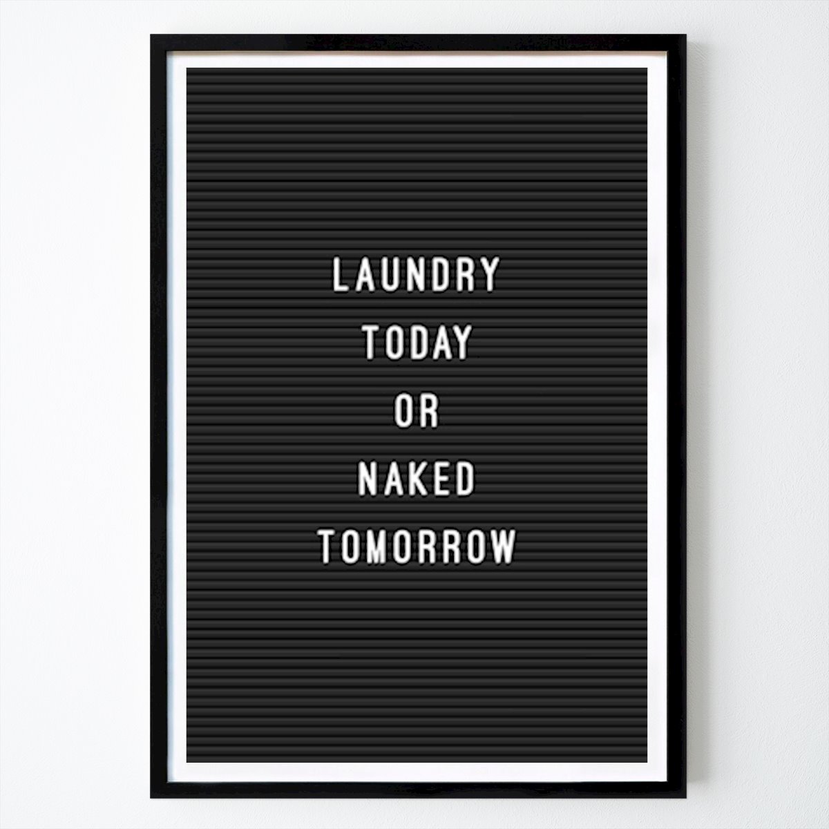 Citation & Text Poster: Letterboard Laundry by Malena Thielebein