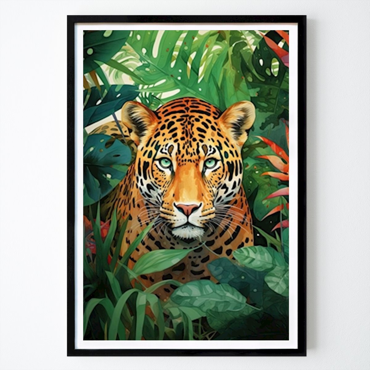 Animal Póster: Leopard Watercolor de Zake Yonkou