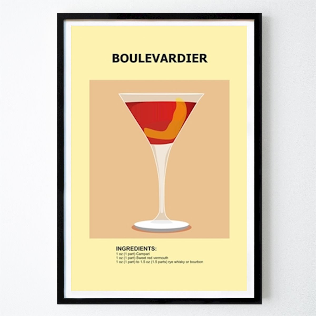 Kitchen Poster: Boulevardier by Ratna Mutia Dewi