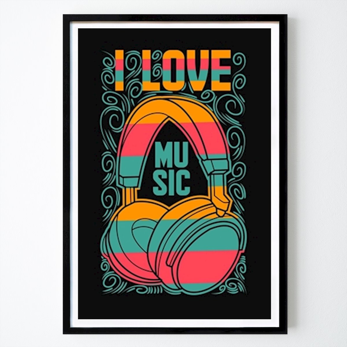 Citation & Text Poster: I Love Music by One Years Studio
