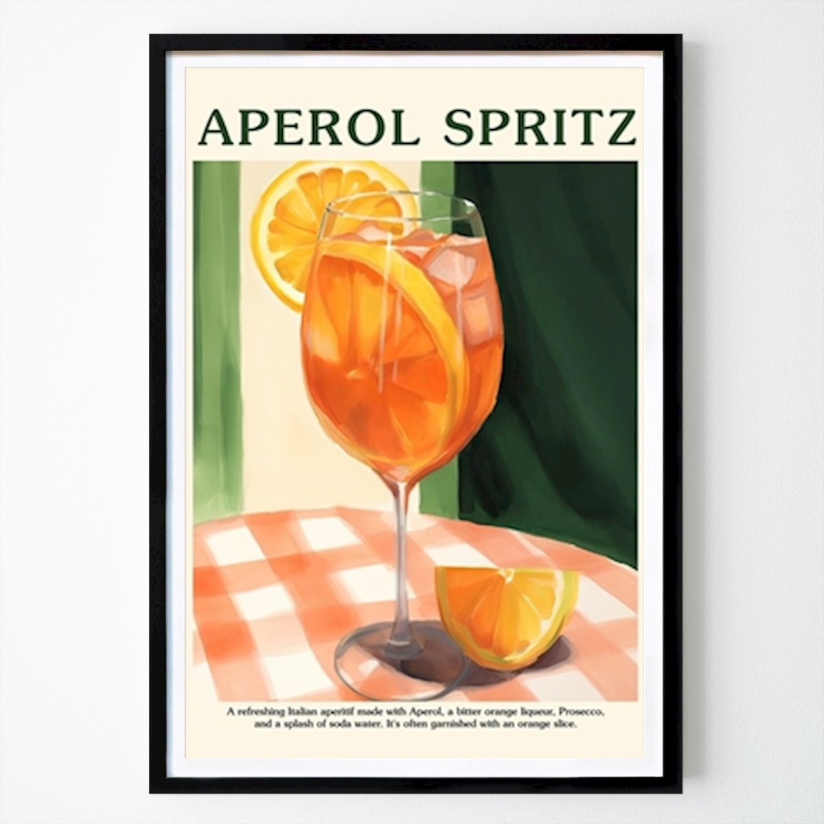 Keittiöt Juliste: Aperol Spritz -cocktailjuliste tekijänä Emme