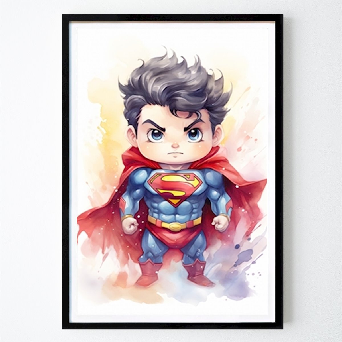 Lifestyle Poster: Superman Aquarell von KamarGraffiti