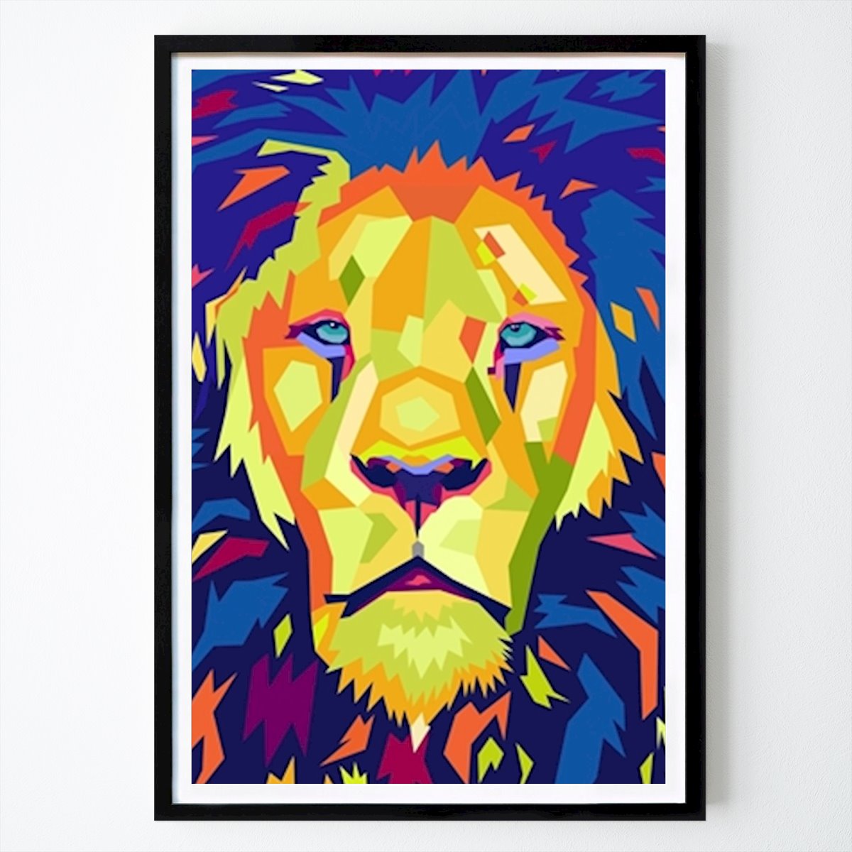 Pop Art Poster: Lion Wedha's Pop Art Potrait von Dilla Dayla