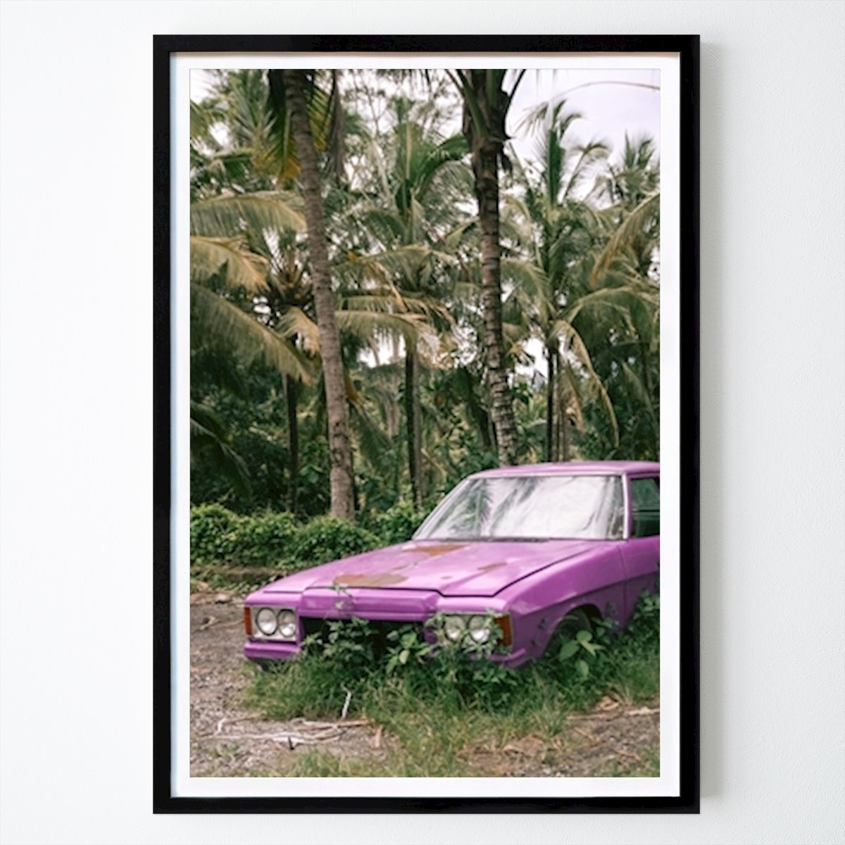 Retro & Vintage Poster: Bali lila car von HelloHappylife