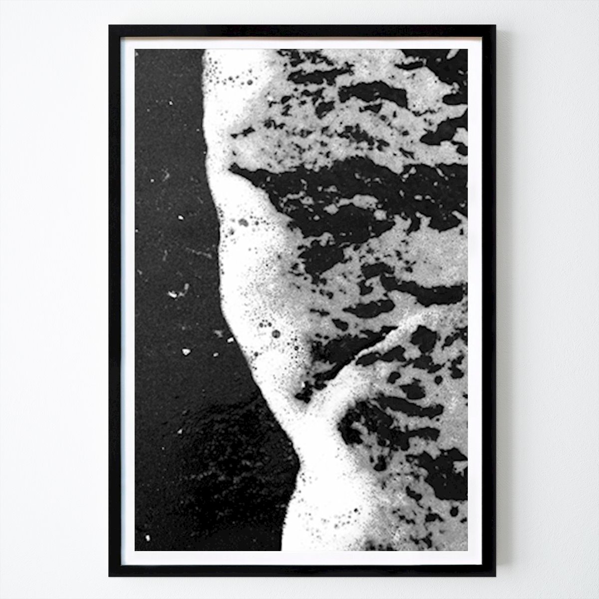 Noir et Blanc Affiche: Écume de mer en noir et blanc 2 par Miriam Sellinger