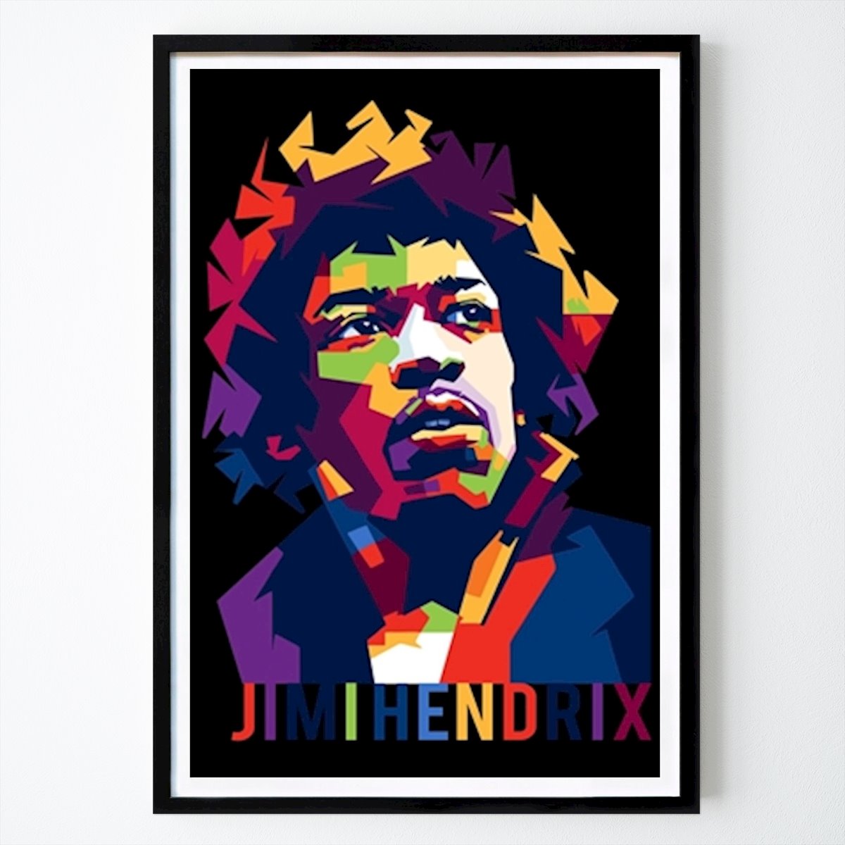 Pop Art Poster: Jimi Hendrix WPAP von Fantasy Poster