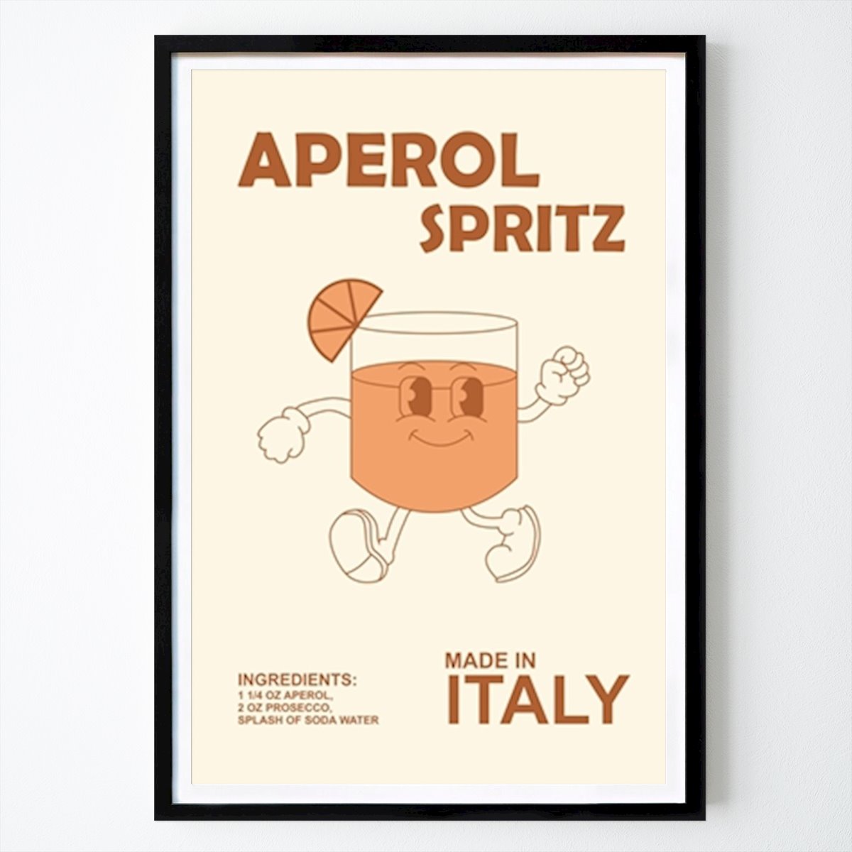 Italia Poster: Aperol spritz retro di Ratna Mutia Dewi