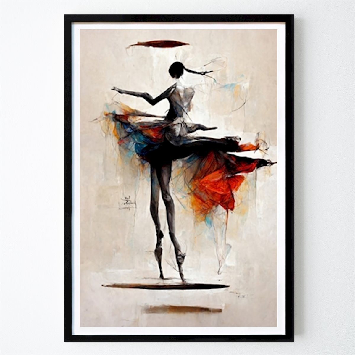 Abstraktes Poster: Ballet 5 von Dominik Stelzner