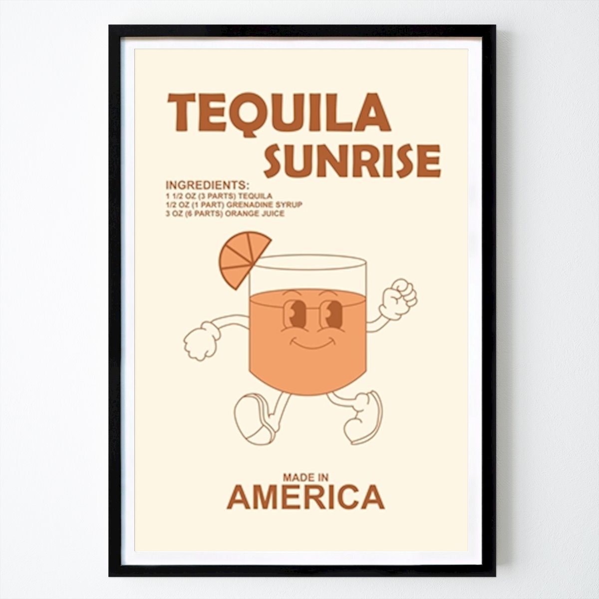 Póster: Tequila Sunrise Retro de Ratna Mutia Dewi